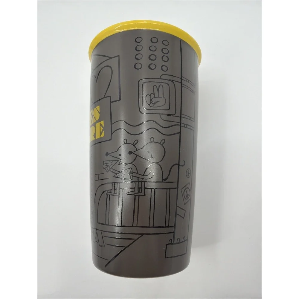 Starbucks Times Square  Cup 12 Oz NYC Ceramic Tumbler Limited Edition